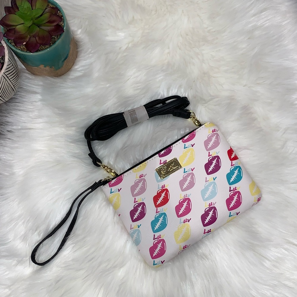 Luv Betsey Lips Wristlet or Crossbody